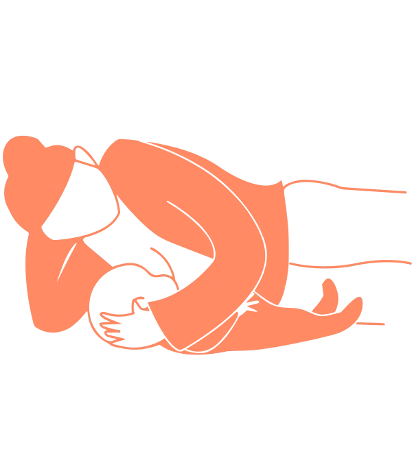 Στάσεις μητρικού θηλασμού ΞΑΠΛΩΤΗ ΣΤΑΣΗ (SIDE LYING HOLD)